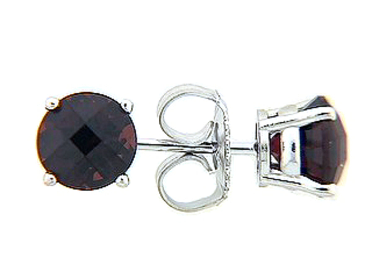 CHB GARNET STUD EARRING