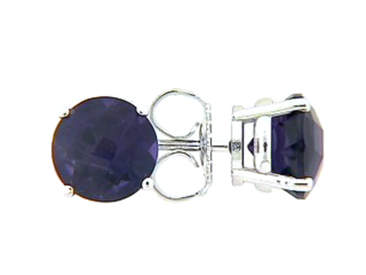 CHB AMETHYST STUD EARRING