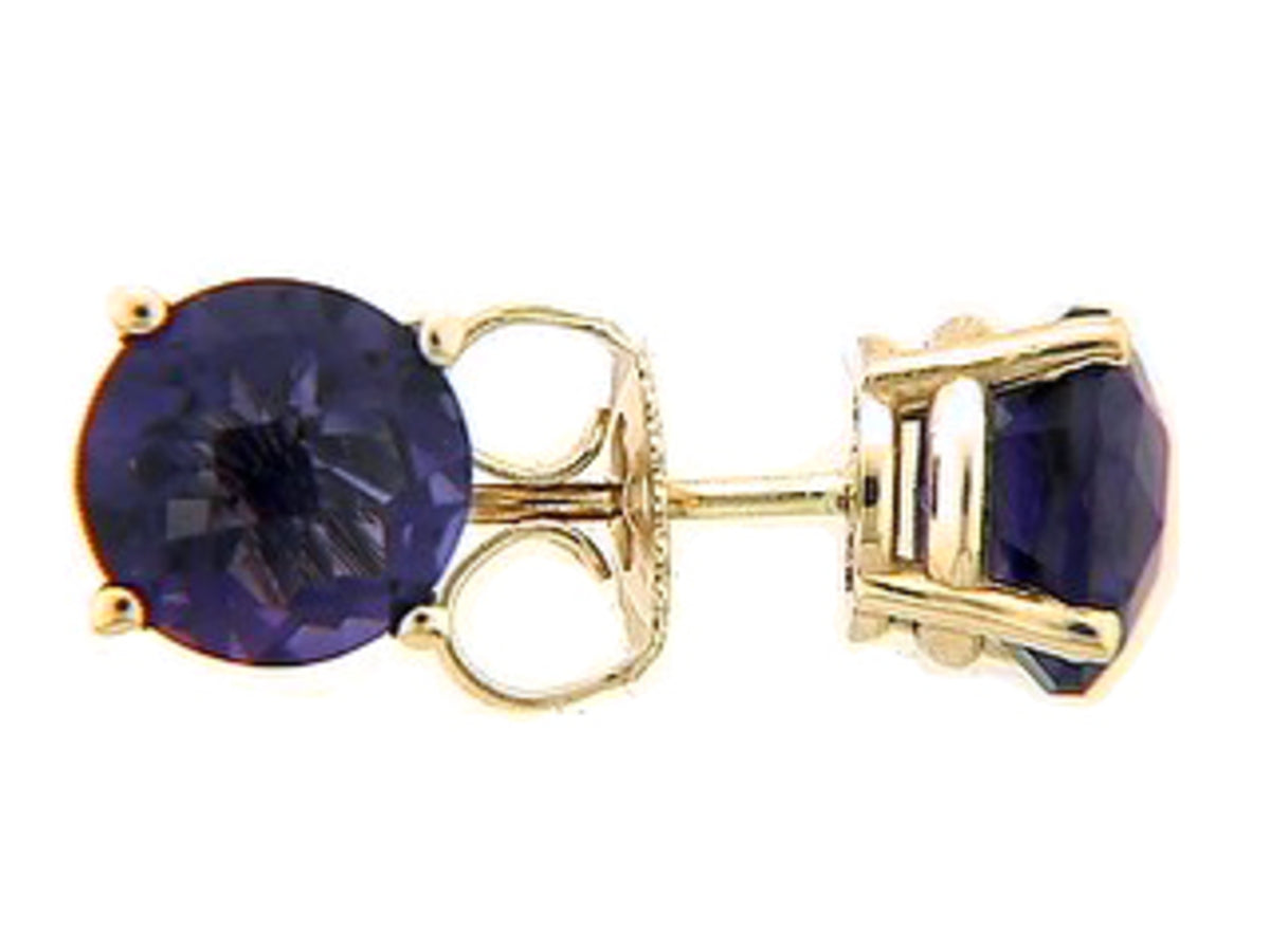 CHB AMETHYST STUD EARRING