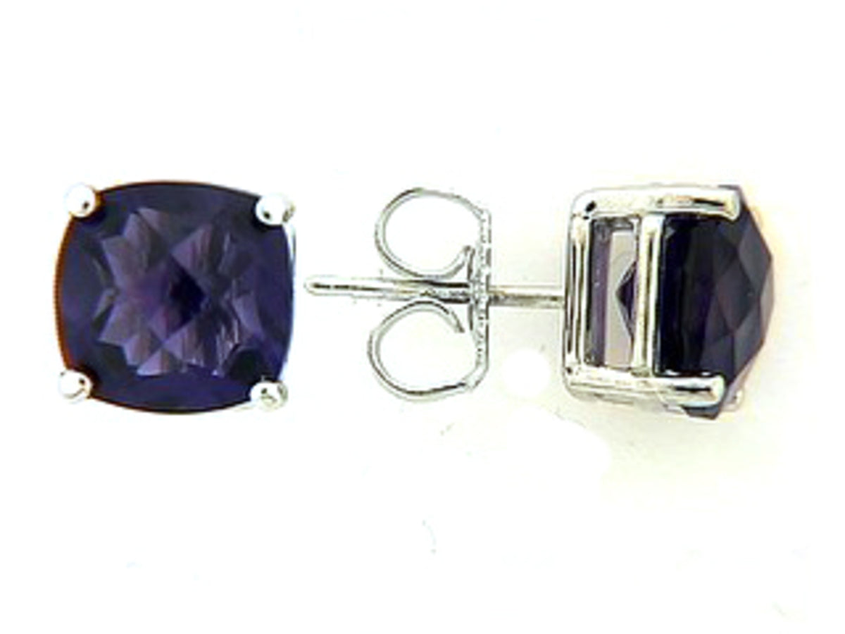 CHB AMETHYST STUD EARRING