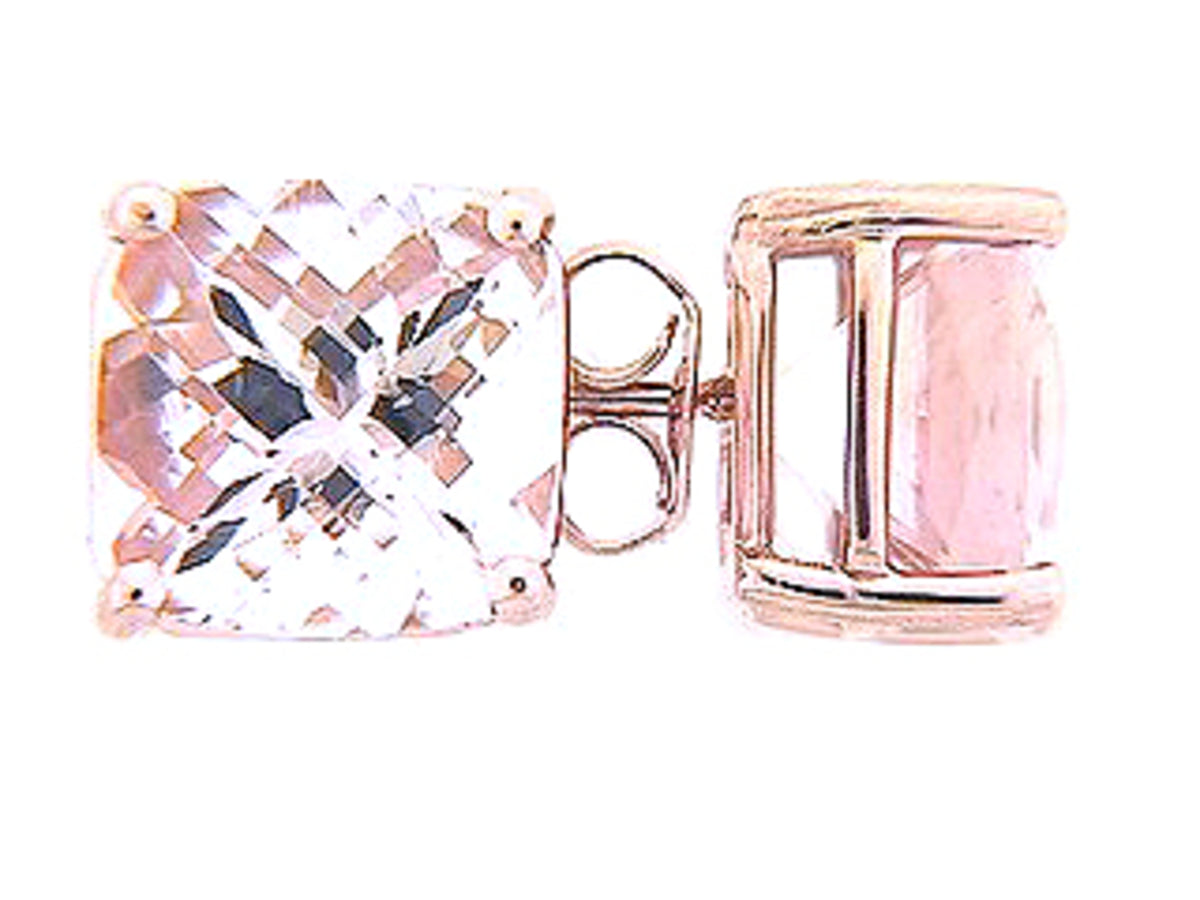 CHB MORGANITE STUD EARRING