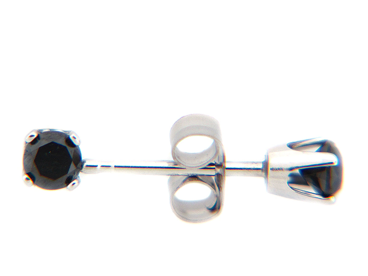 BLACK DIAMOND STUD EARRING