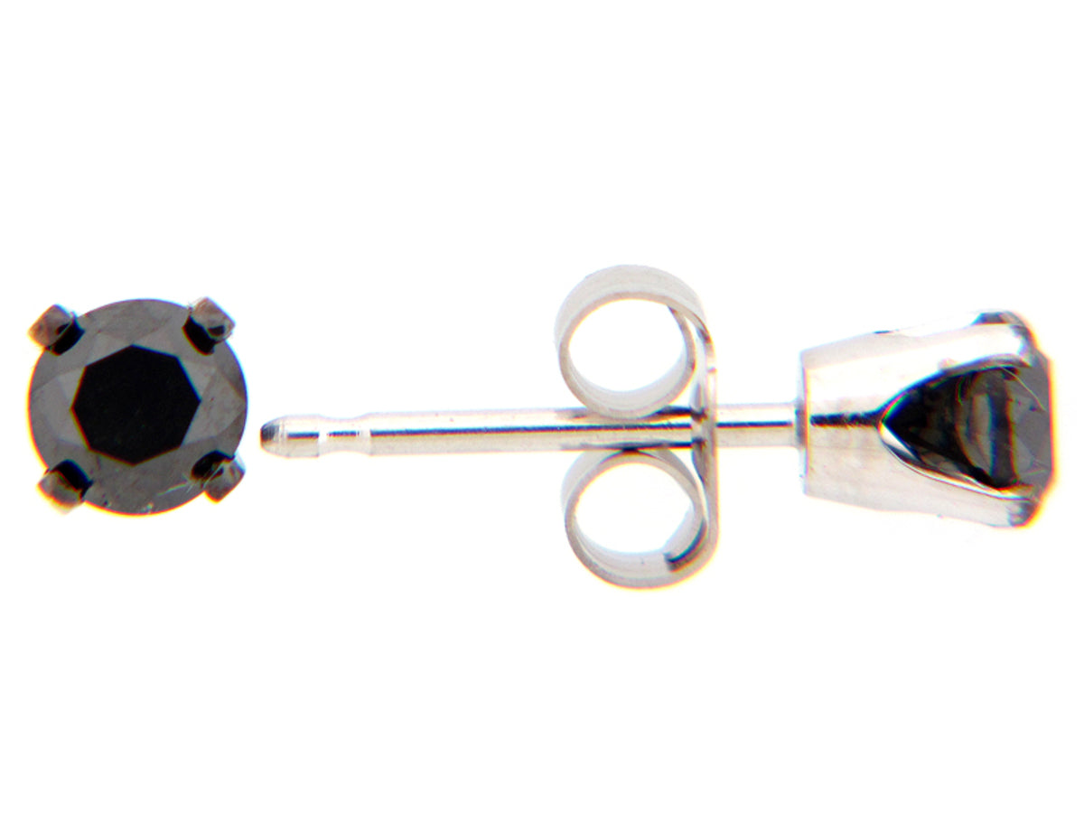 BLACK DIAMOND STUD EARRING