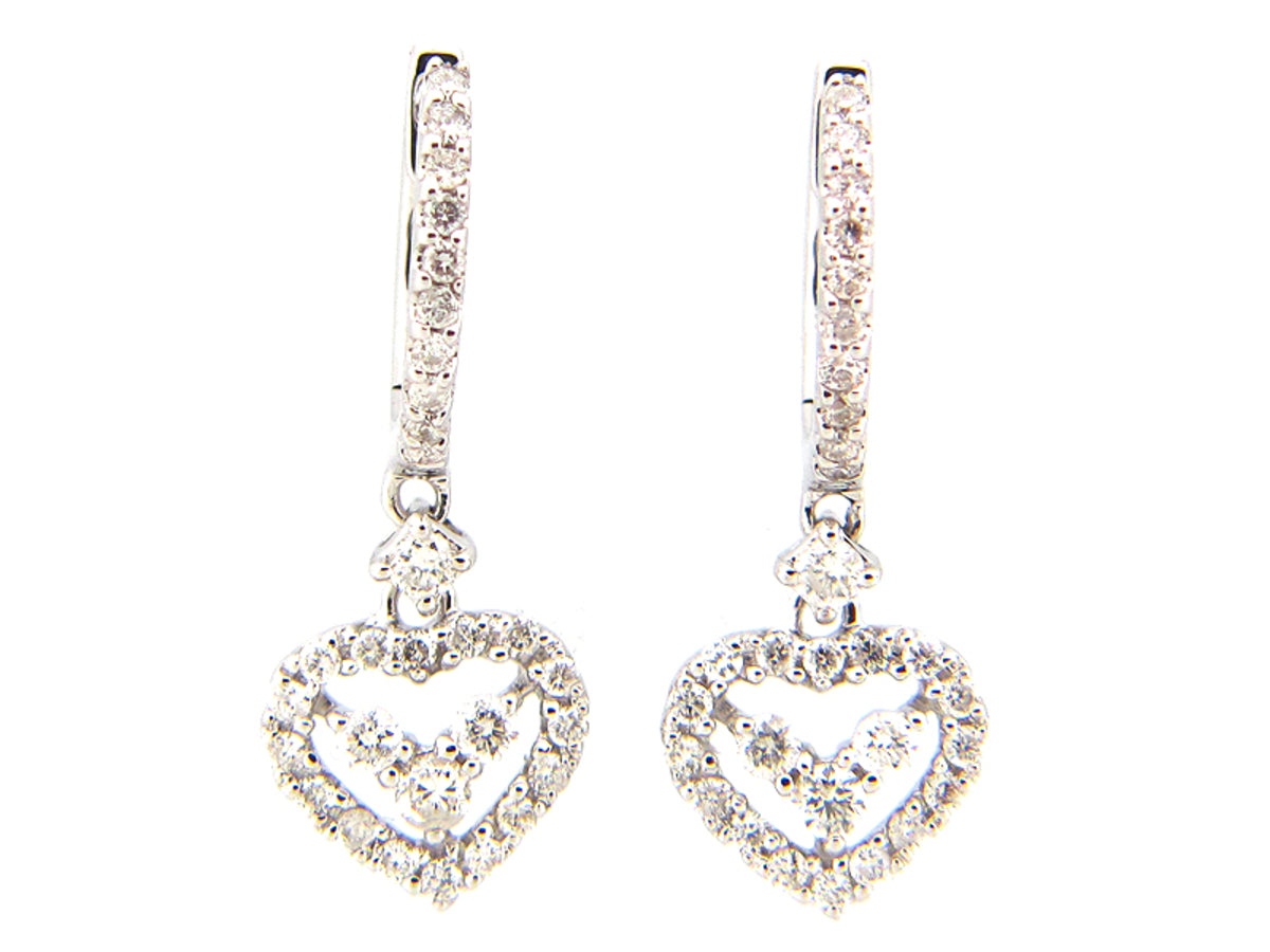 DIAMOND EARRING, 14KW (N) SPECIAL
