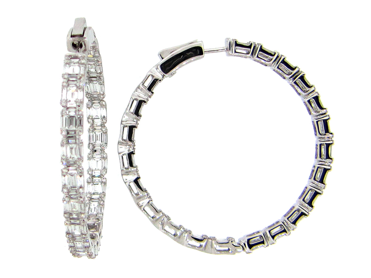 DIAMOND EARRING, 18KW (N)