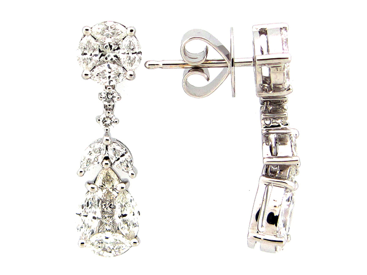 DIAMOND EARRING, 18kW (N)