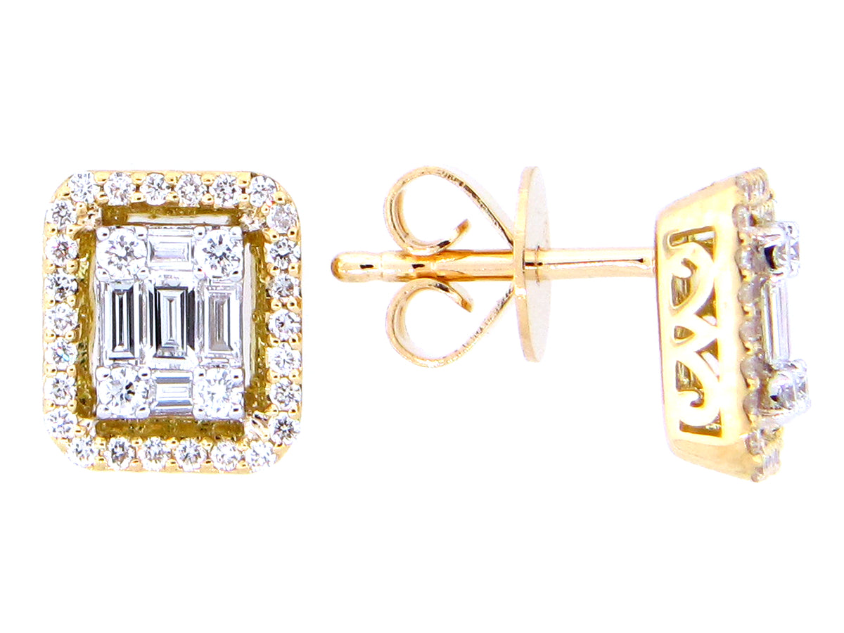 DIAMOND EARRING, 18KT (N)