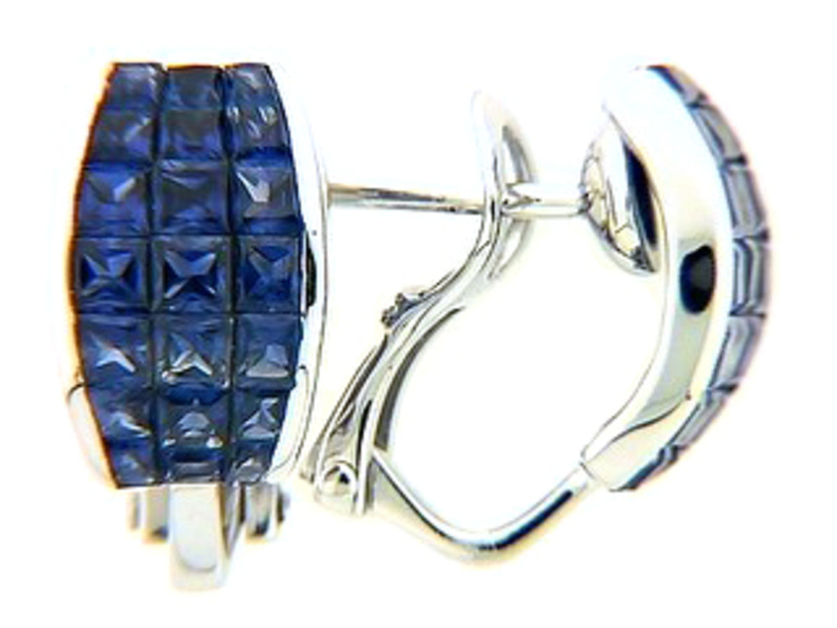 SAPPHIRE EARRING, 14KW (H)