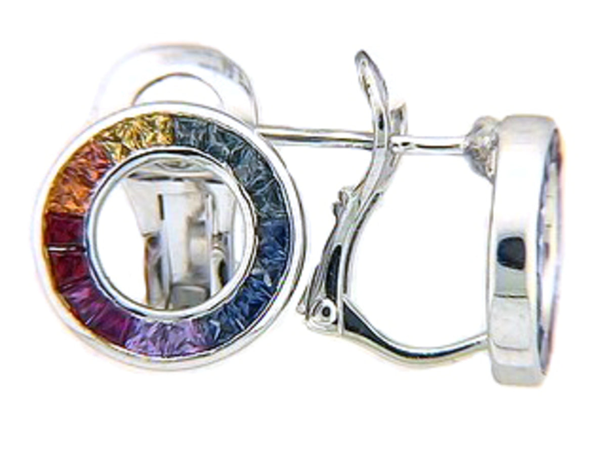 RAINBOW SAPPHIRE EARRING