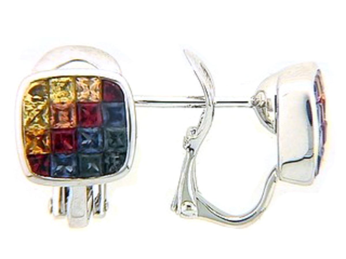RAINBOW SAPPHIRE EARRING