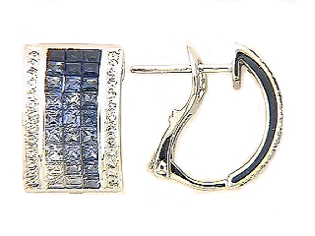 SAPPHIRE & DIAMOND EARRING