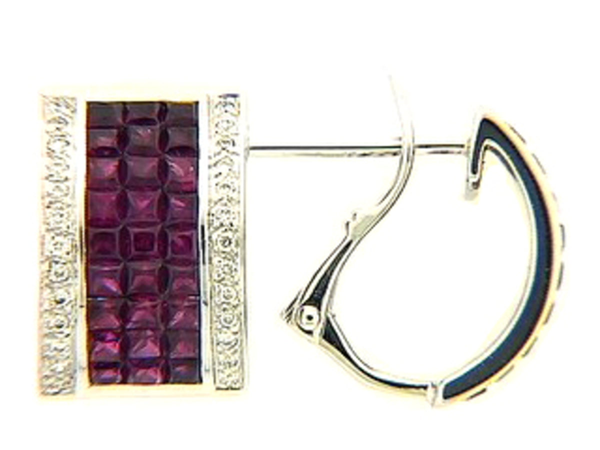 RUBY & DIAMOND EARRING