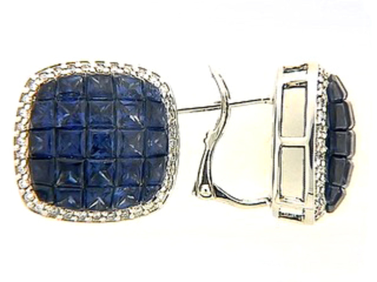 SAPPHIRE & DIAMOND EARRING