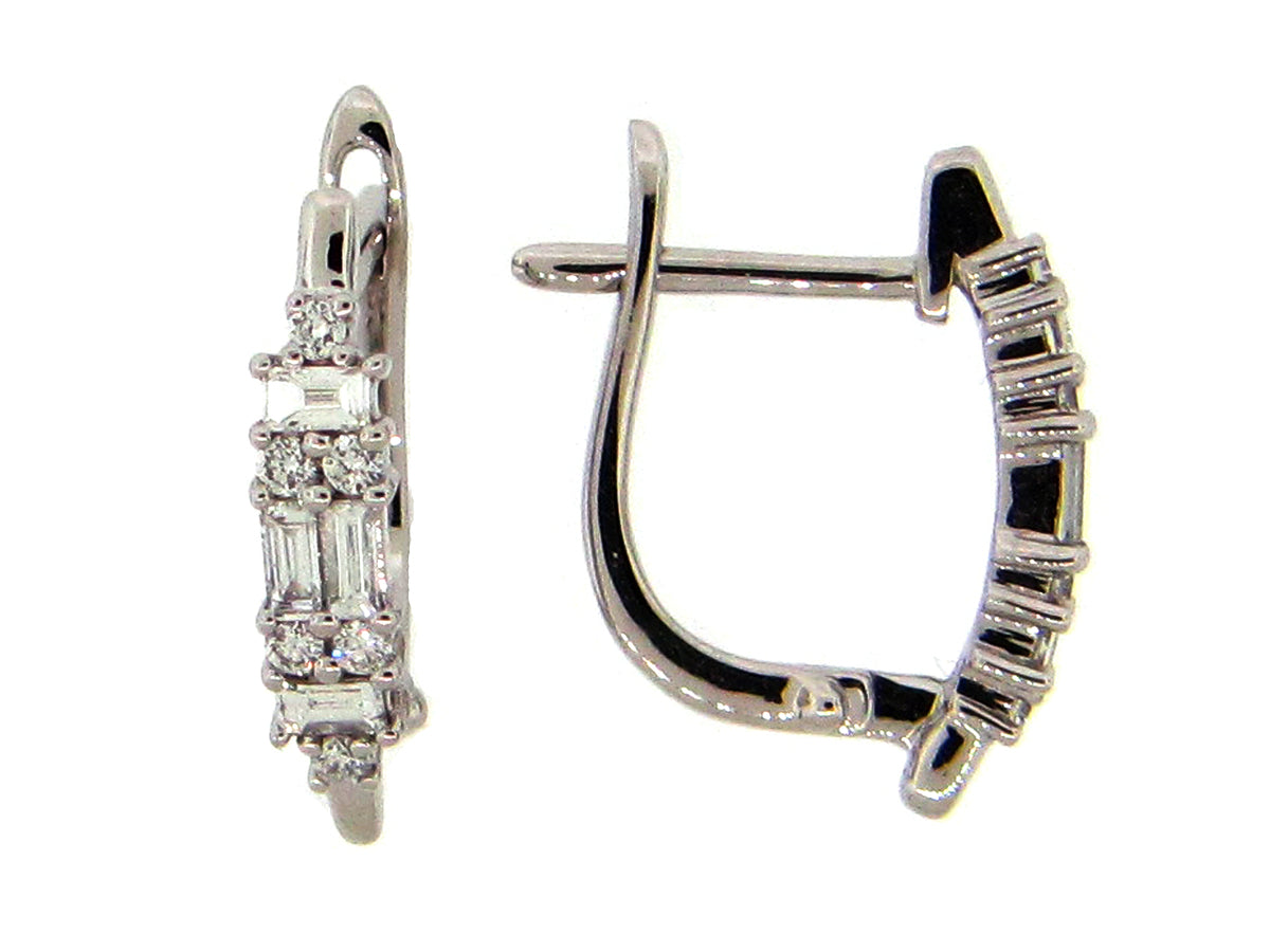 DIAMOND EARRING, 14KW (N)
