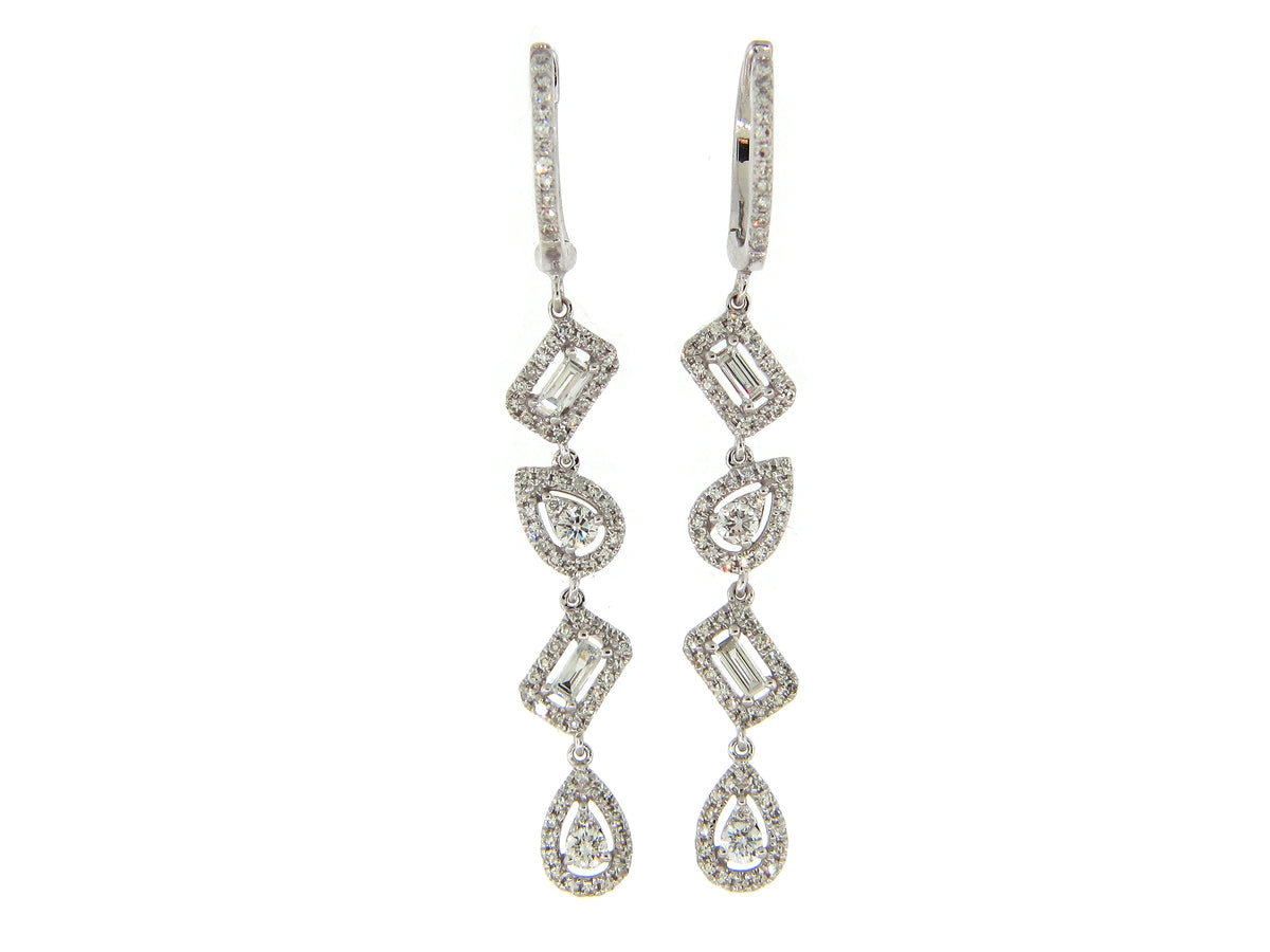 DIAMOND PIVOTING EARRING, 14KW (N)
