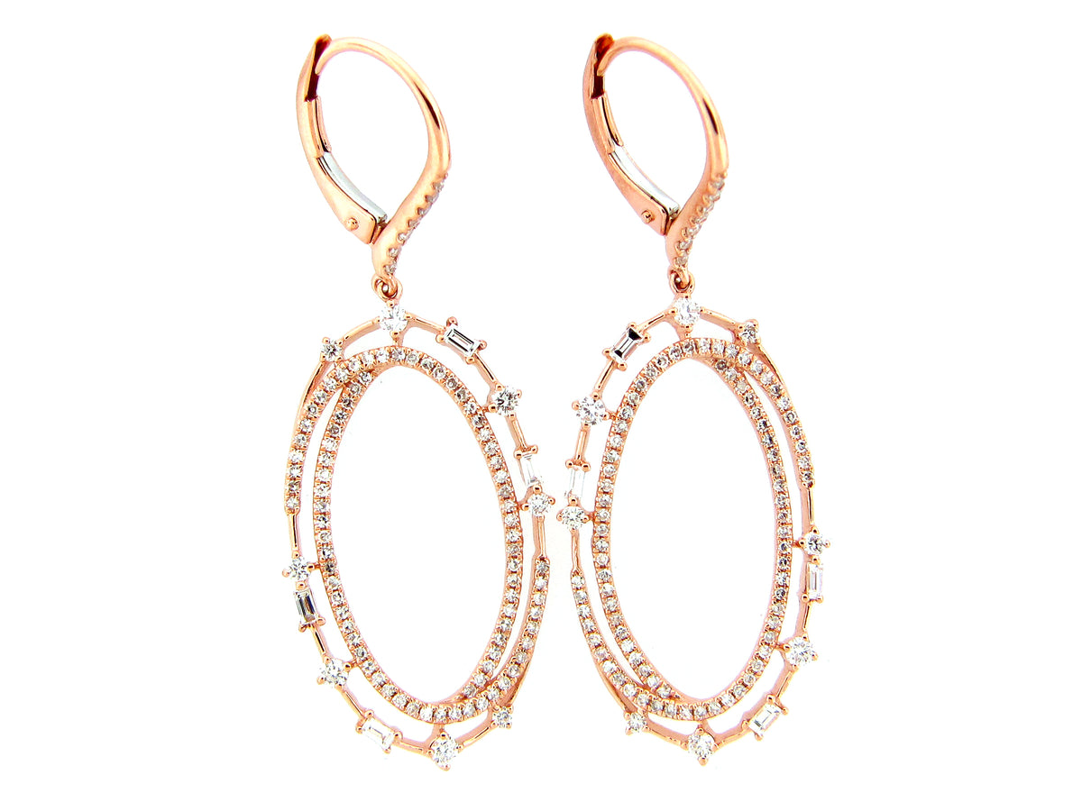 DIAMOND ELLIPSE EARRING