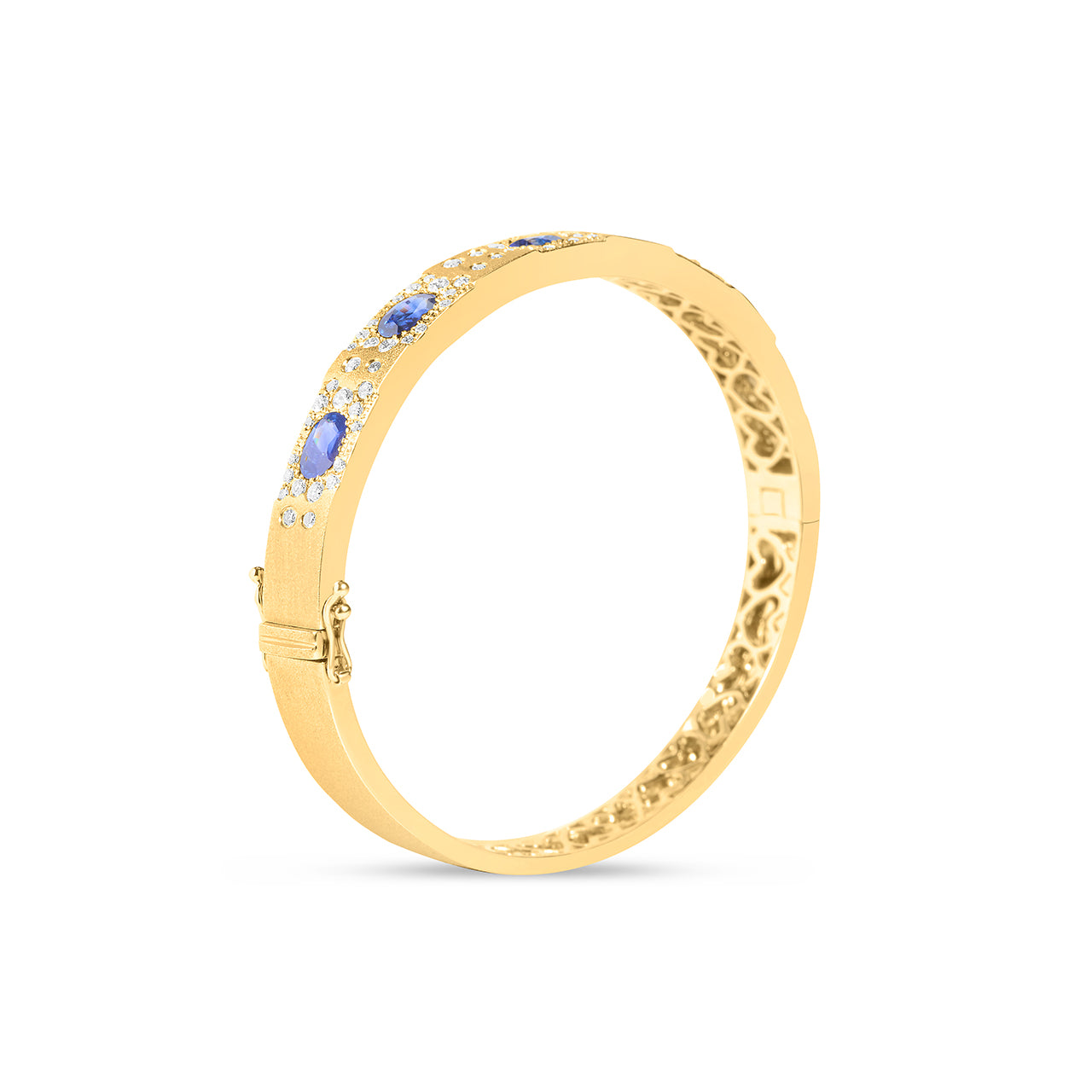 Sapphire & Diamond Flush Confetti Bangle