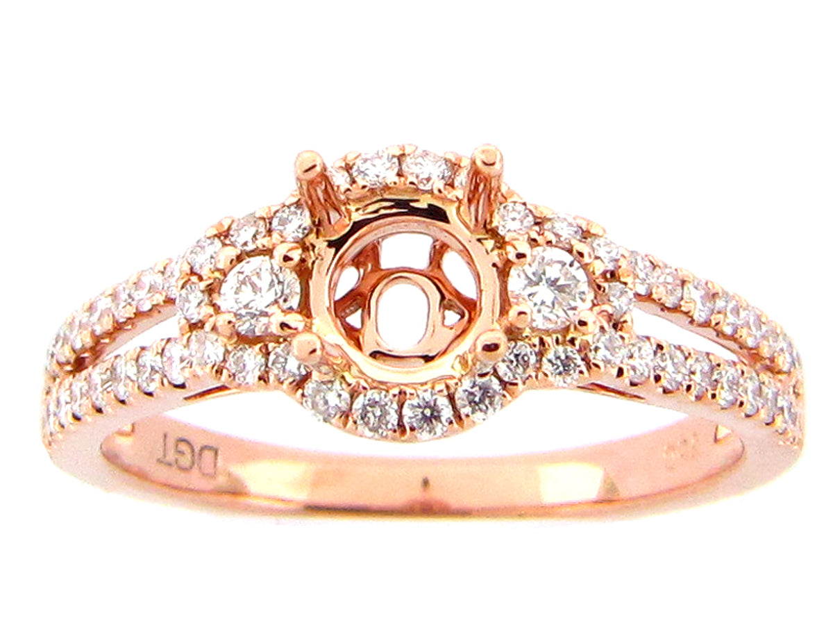 DIAMOND SEMI MOUNT, 14KR (N)