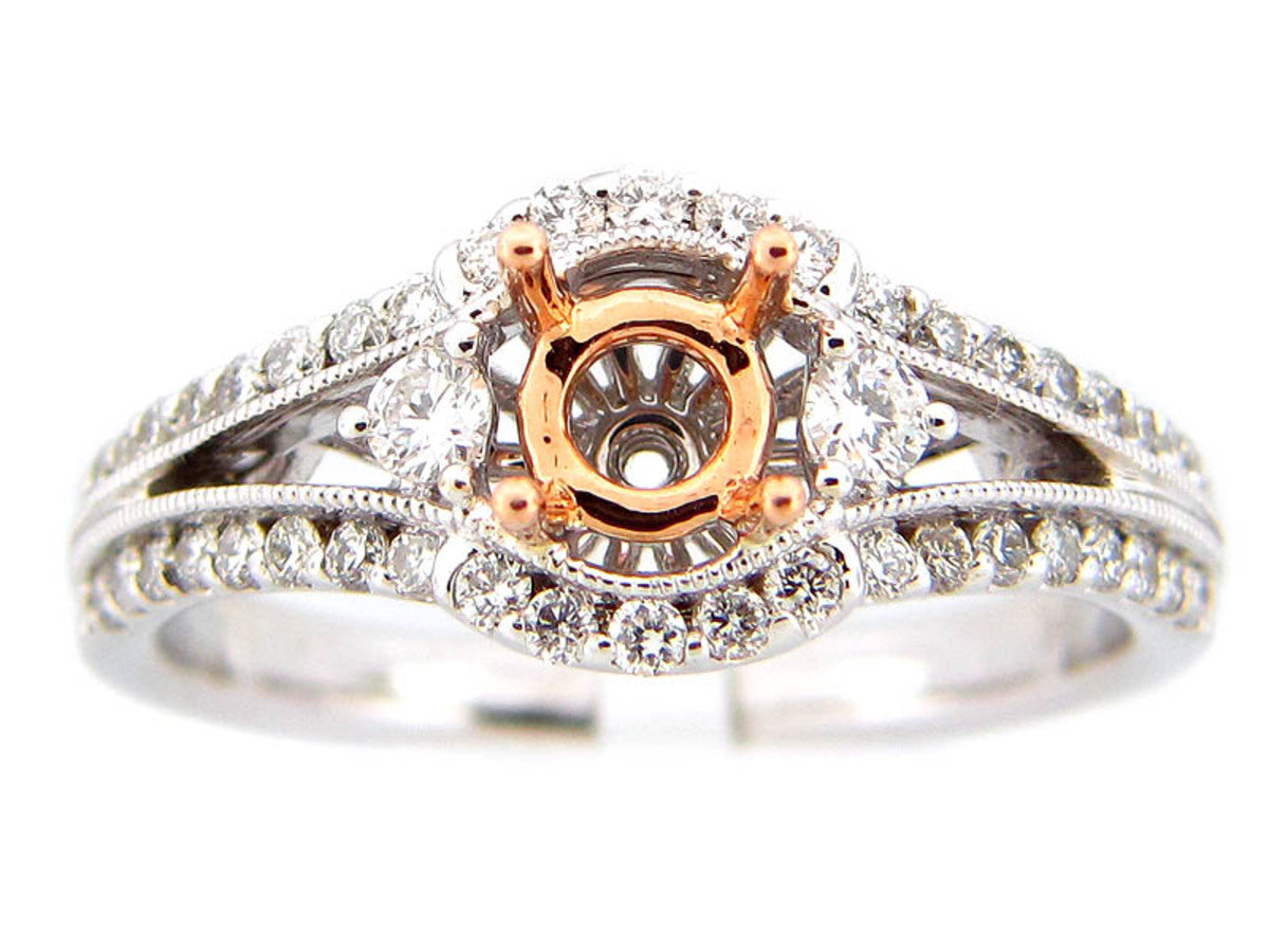 DIAMOND SEMI MOUNT, 18KZ (N), D=0.50