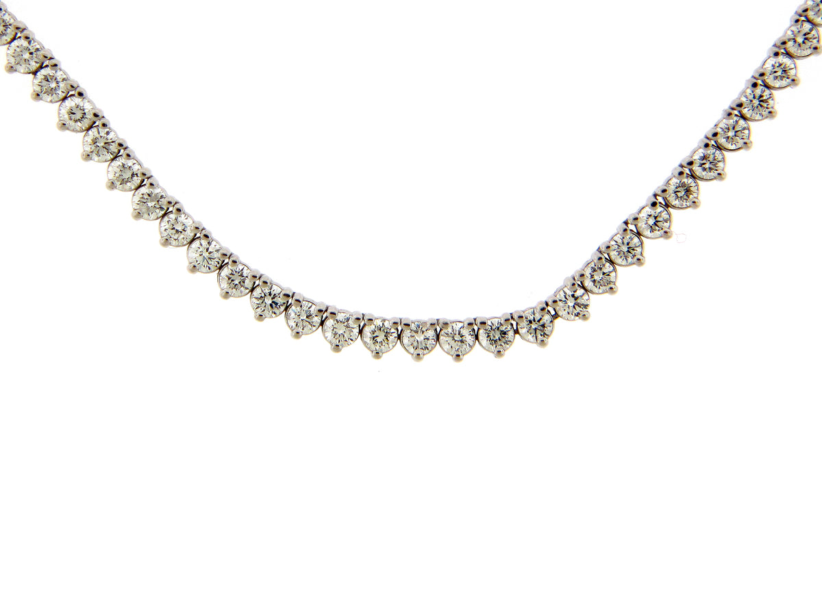 DIAMOND 36" TENNIS NECKLACE, 18KW (N)