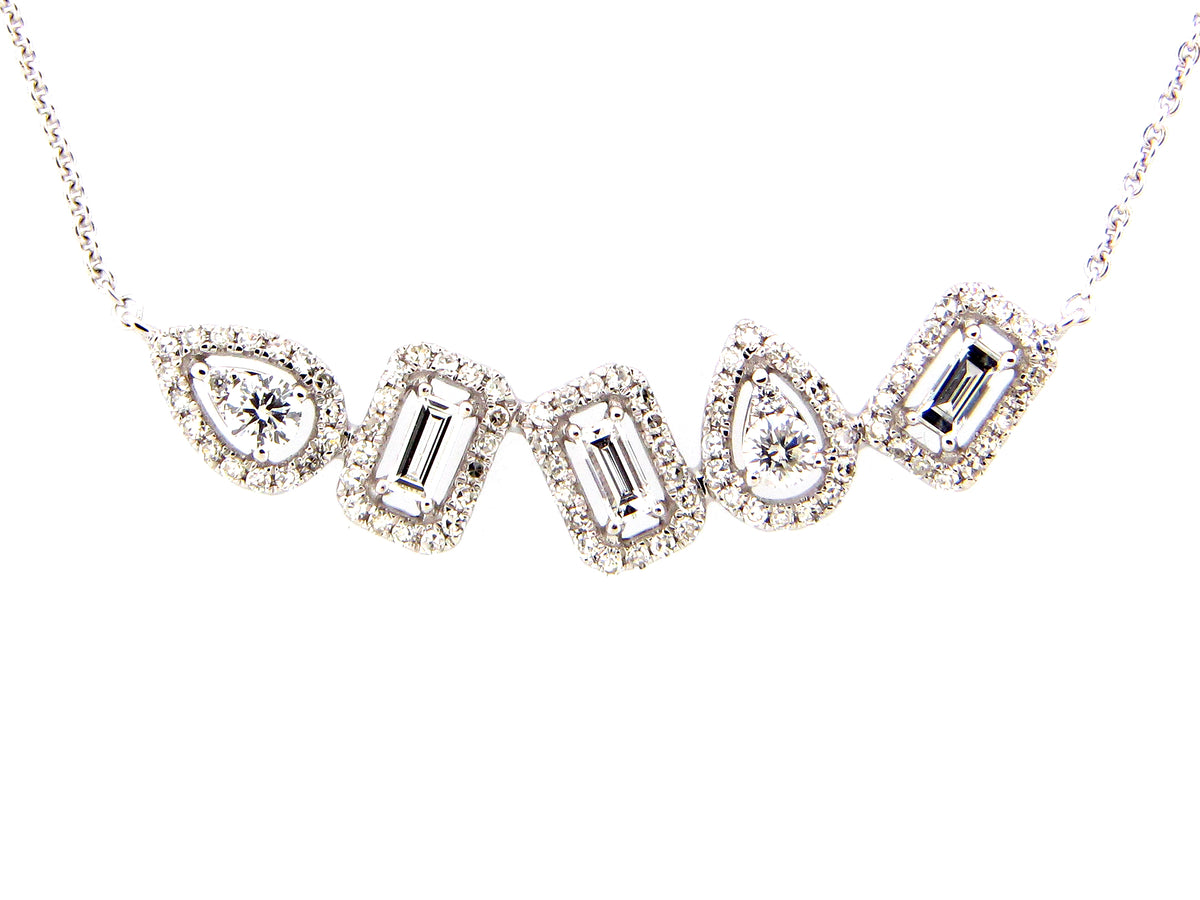 DIAMOND PIVOTING PENDANT NECKLACE
