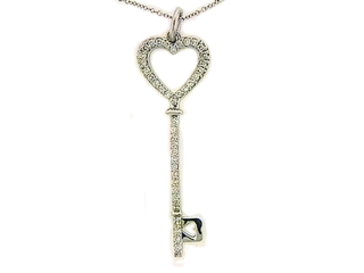 DIAMOND PENDANT, 14KW (N), D=0.49