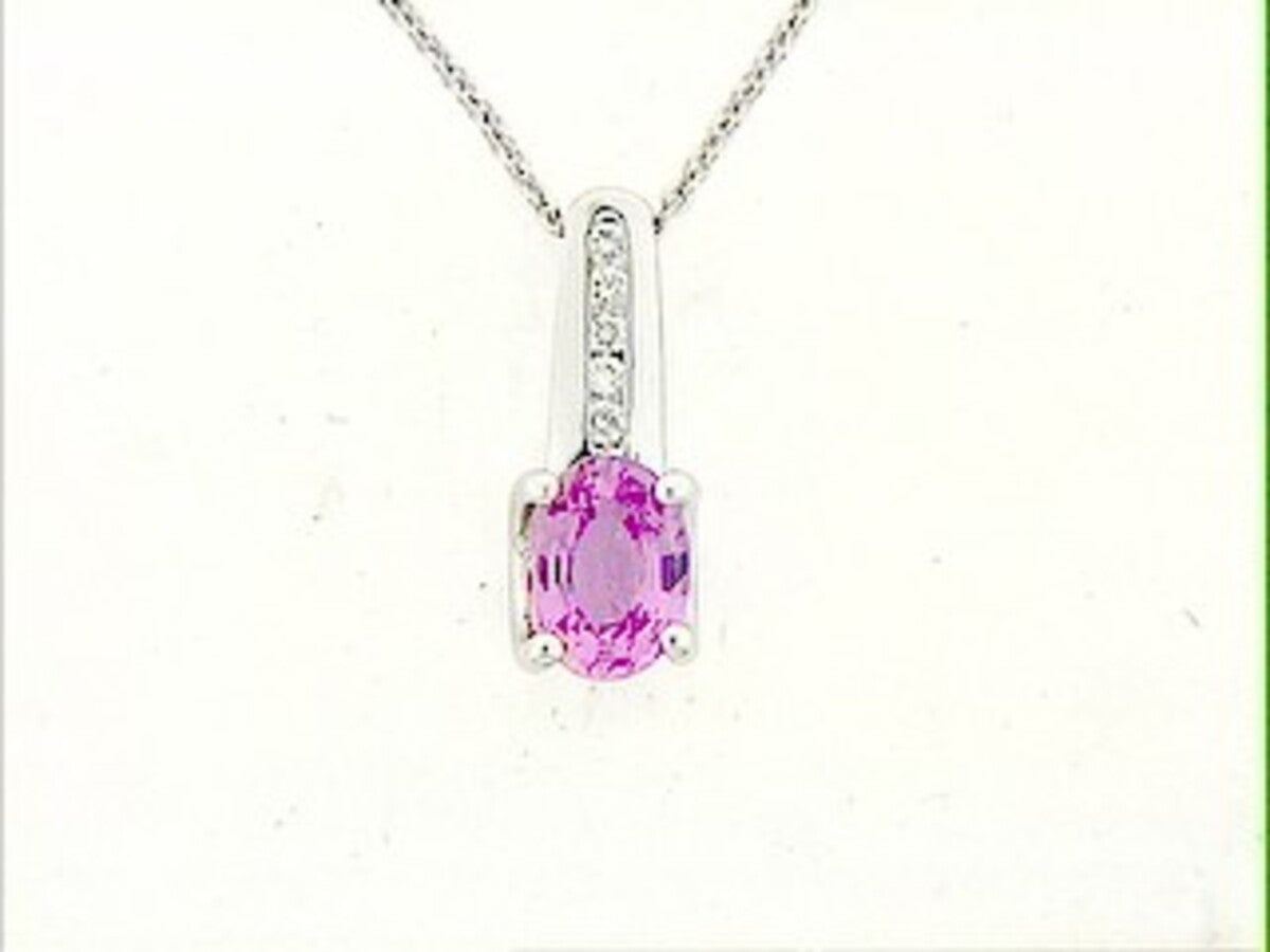 PINK SAPPHIRE & DIAMOND PENDANT