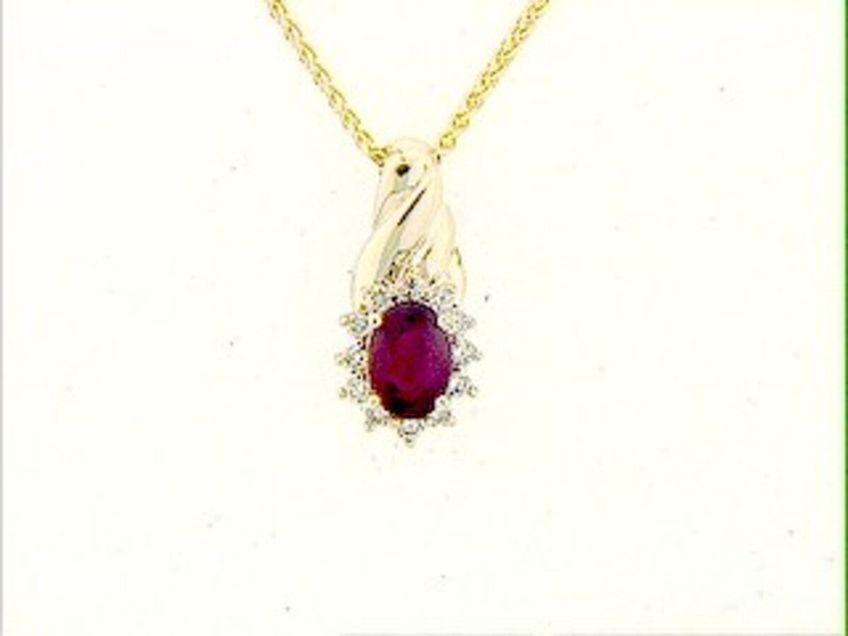 RUBY & DIAMOND PENDANT