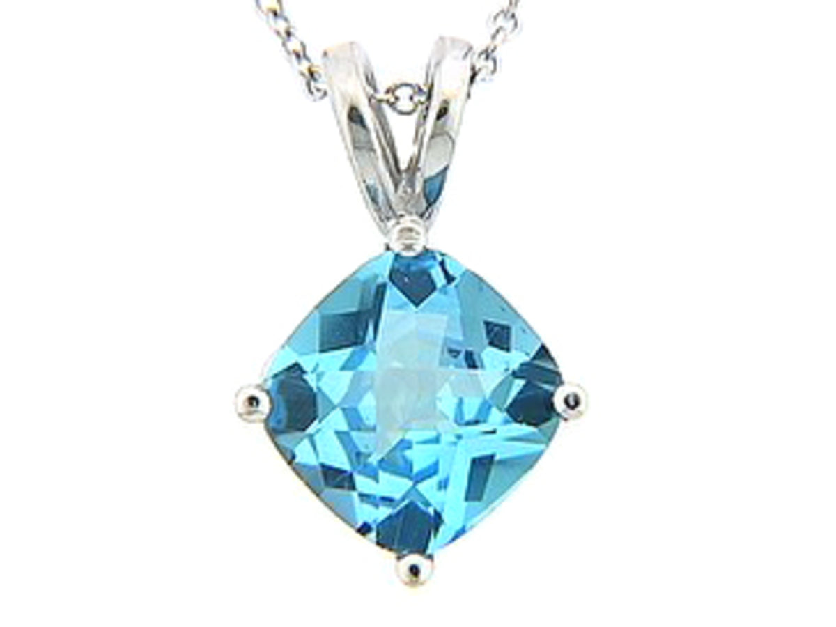 CHB SWISS BLUE TOPAZ PENDANT