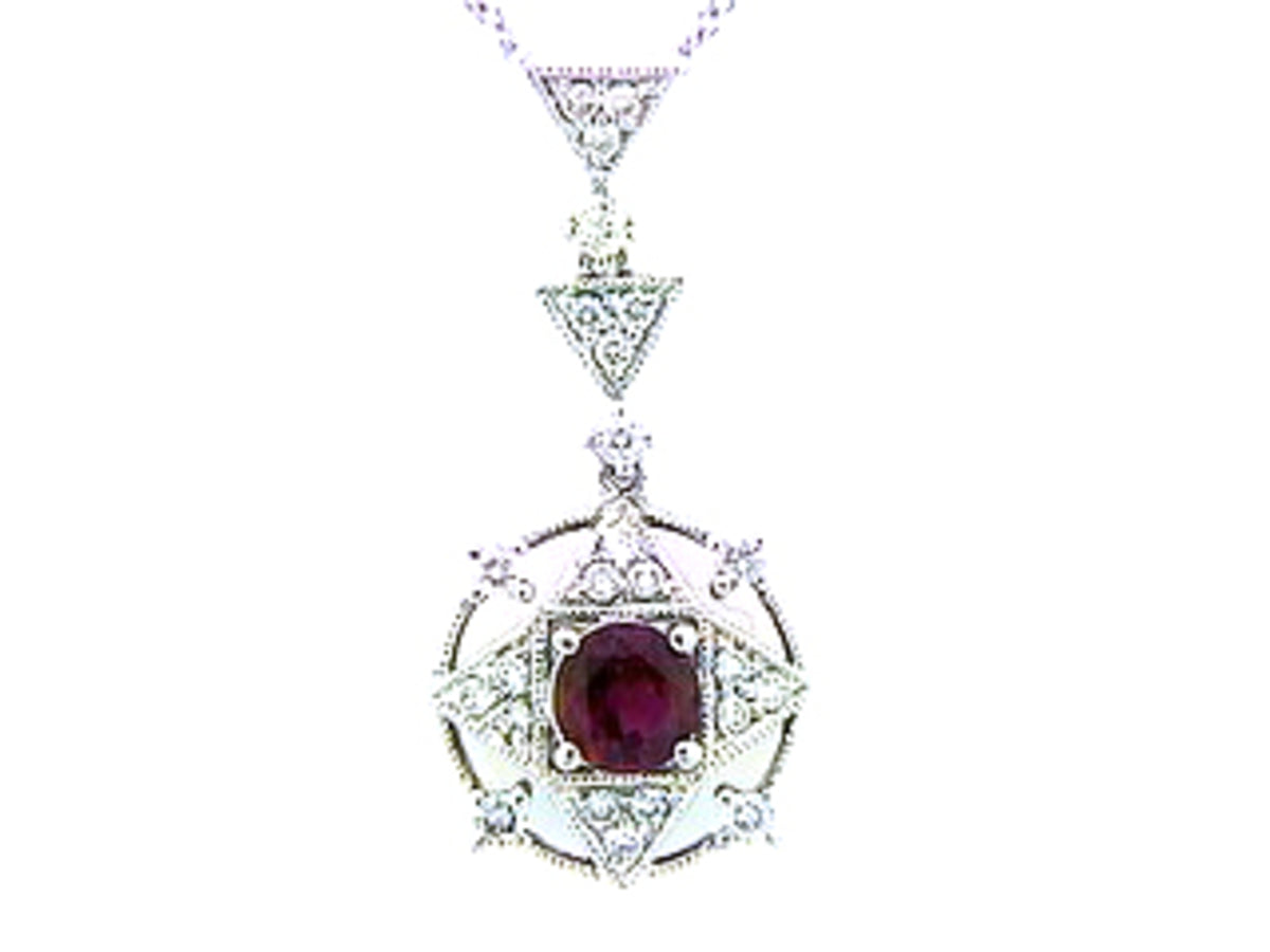 RUBY & DIAMOND PENDANT