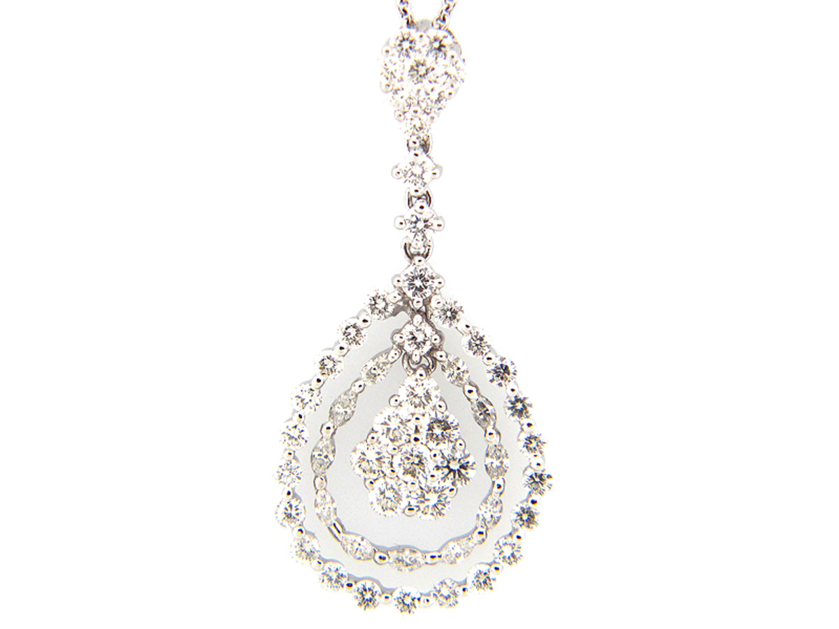 DIAMOND PENDANT, 18KW (N)