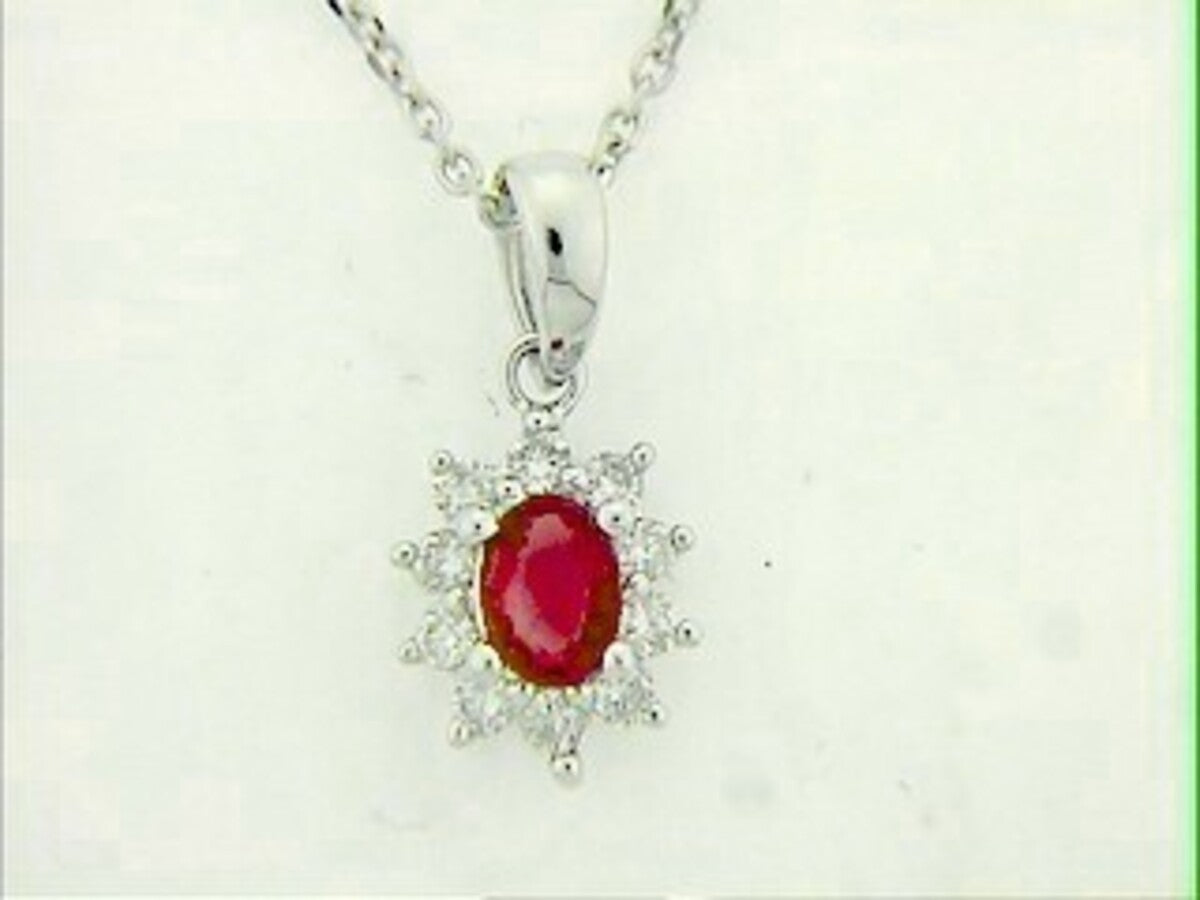 RUBY & DIAMOND PENDANT