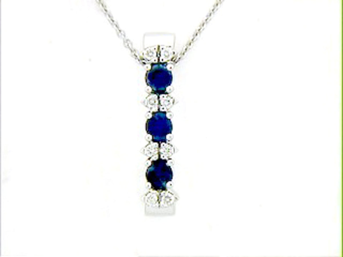 SAPPHIRE & DIAMOND PENDANT