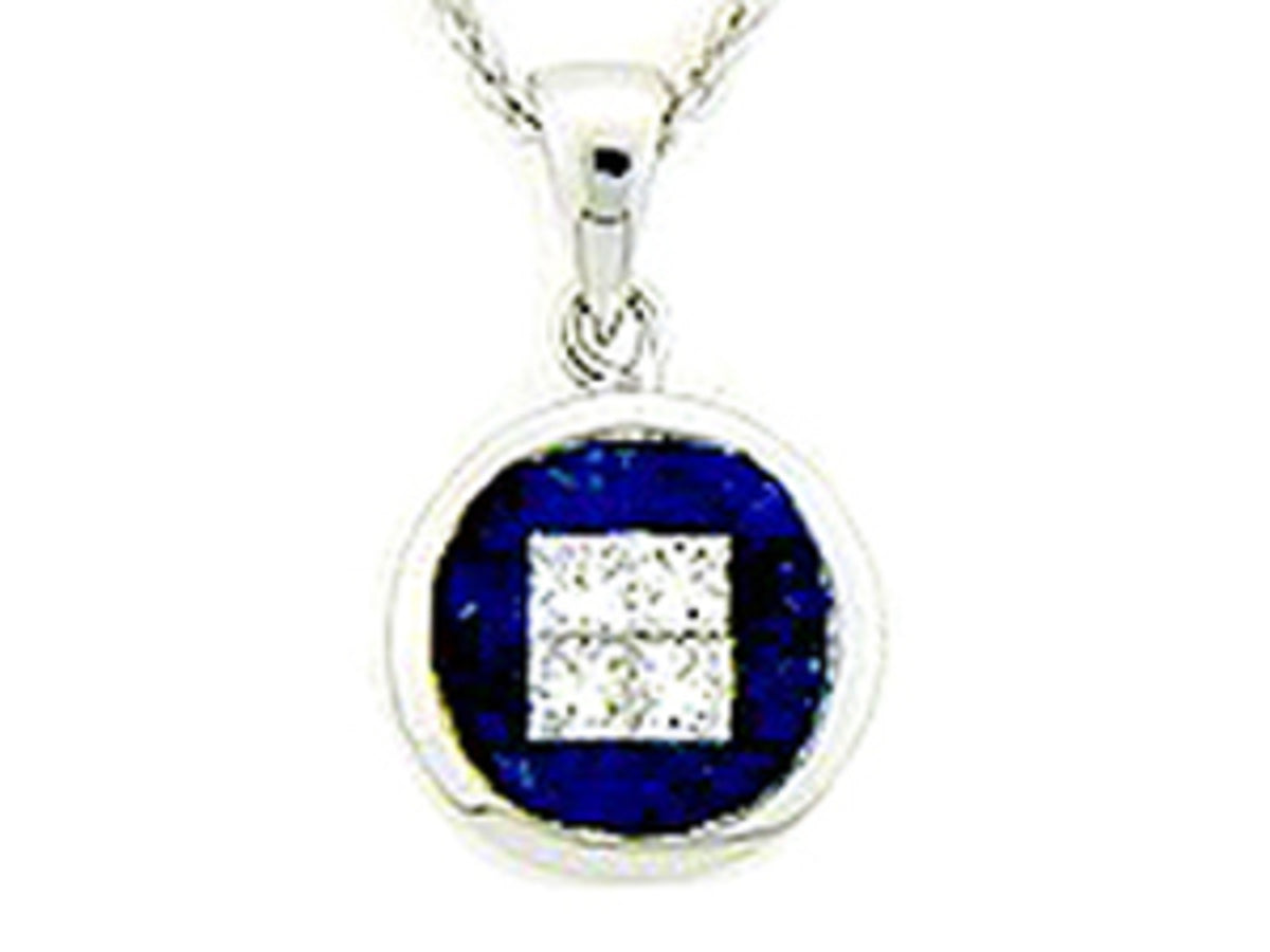 SAPPHIRE & DIAMOND PENDANT