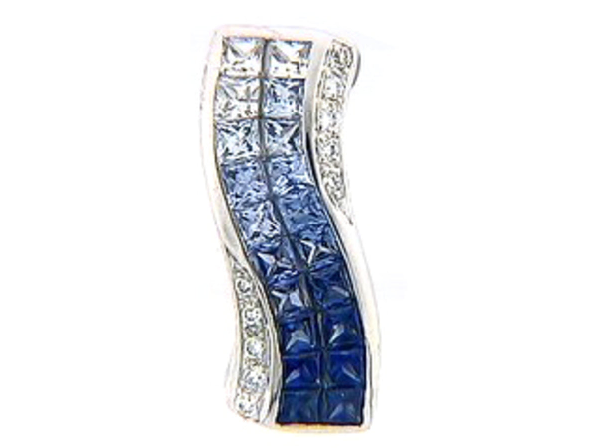SAPPHIRE & DIAMOND PENDANT