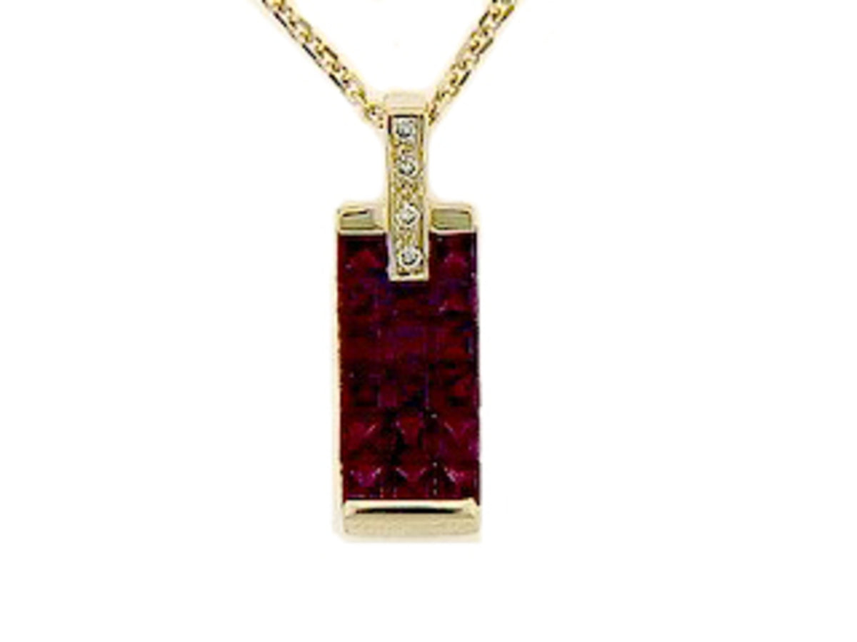 RUBY & DIAMOND PENDANT
