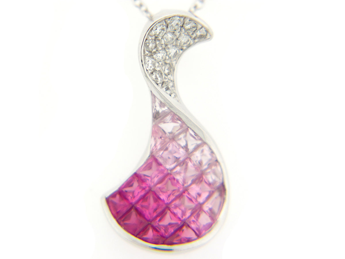 PINK SAPPHIRE & DIAMOND PENDANT