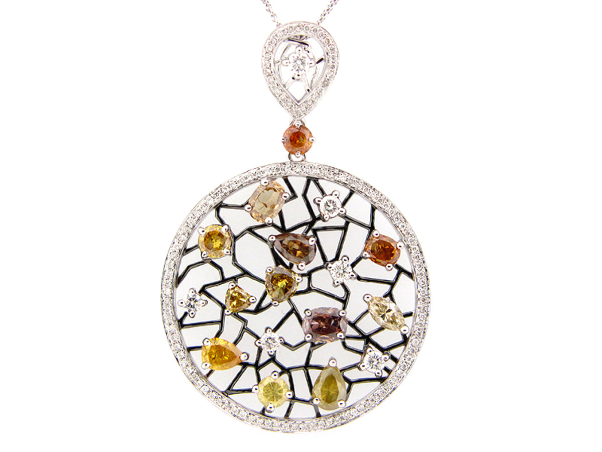 FANCY COLOR DIAMOND PENDANT