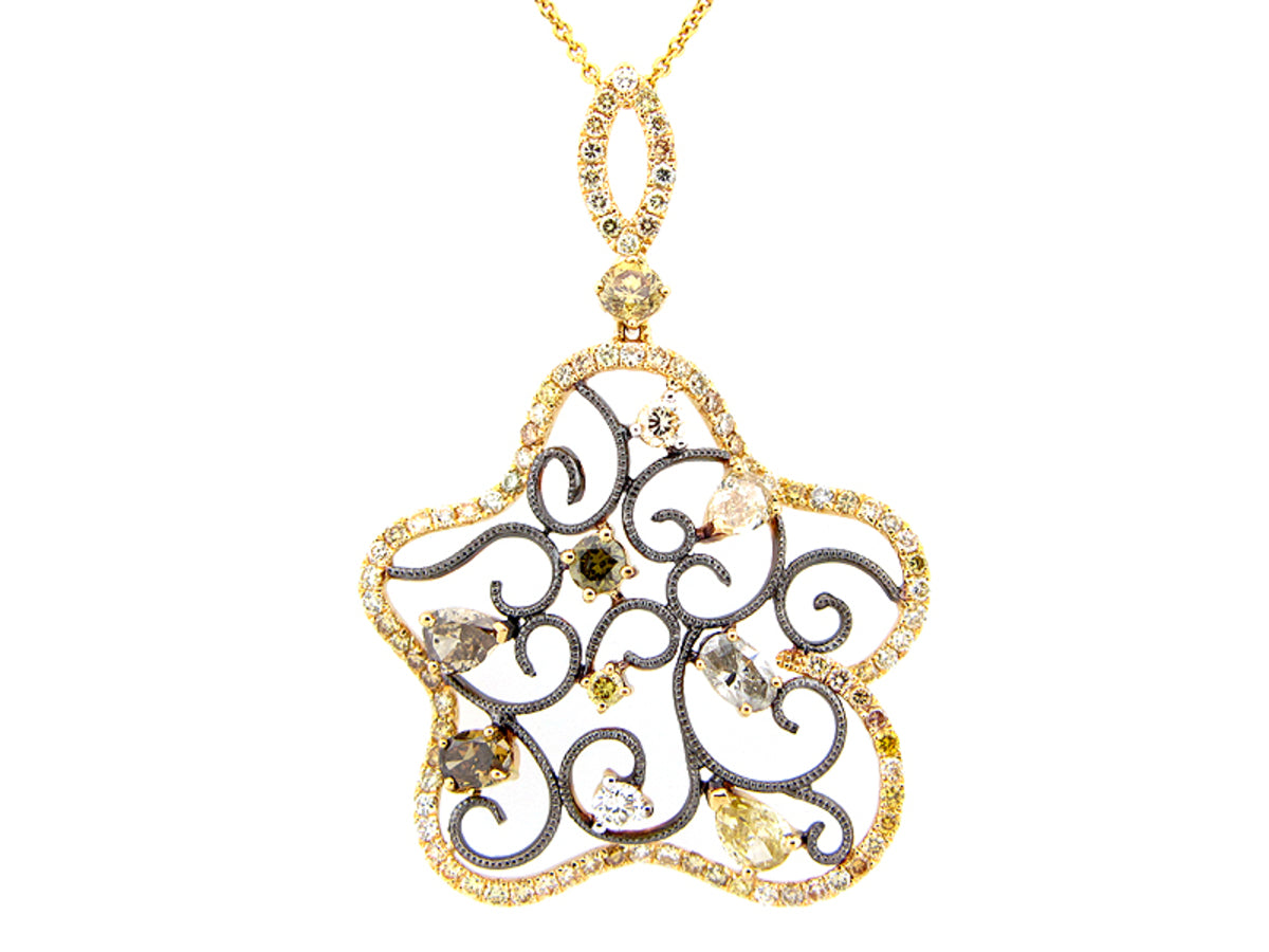 FANCY COLOR DIAMOND PENDANT