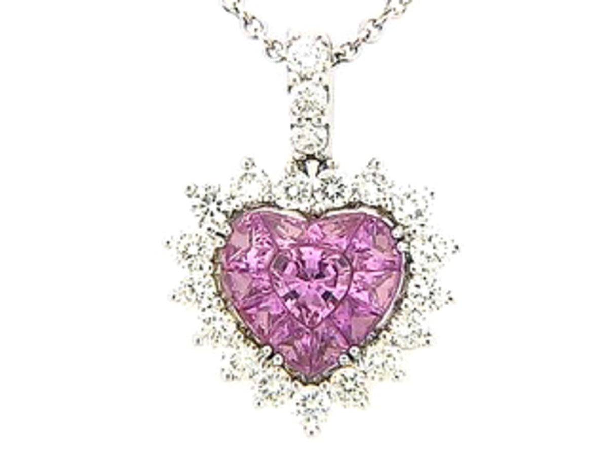 PINK SAPPHIRE & DIAMOND PENDANT