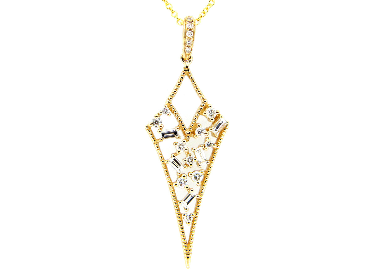 DIAMOND PENDANT, 14KY (N)