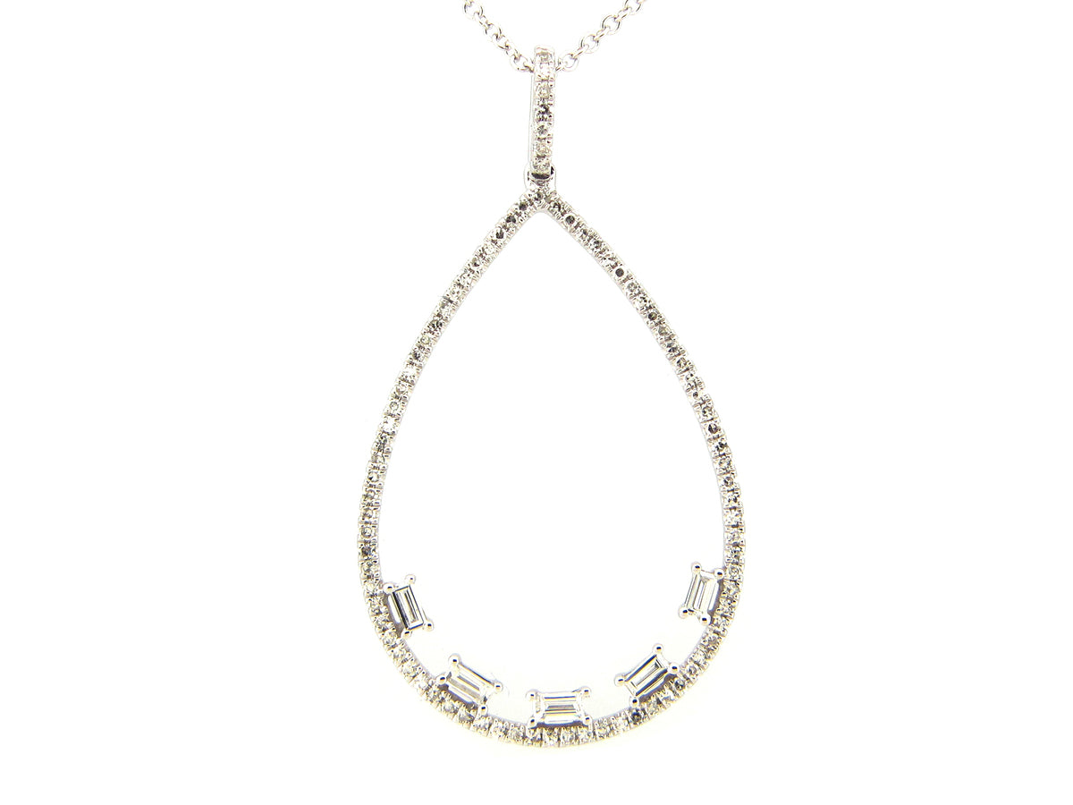 DIAMOND PENDANT, 14KW (N)