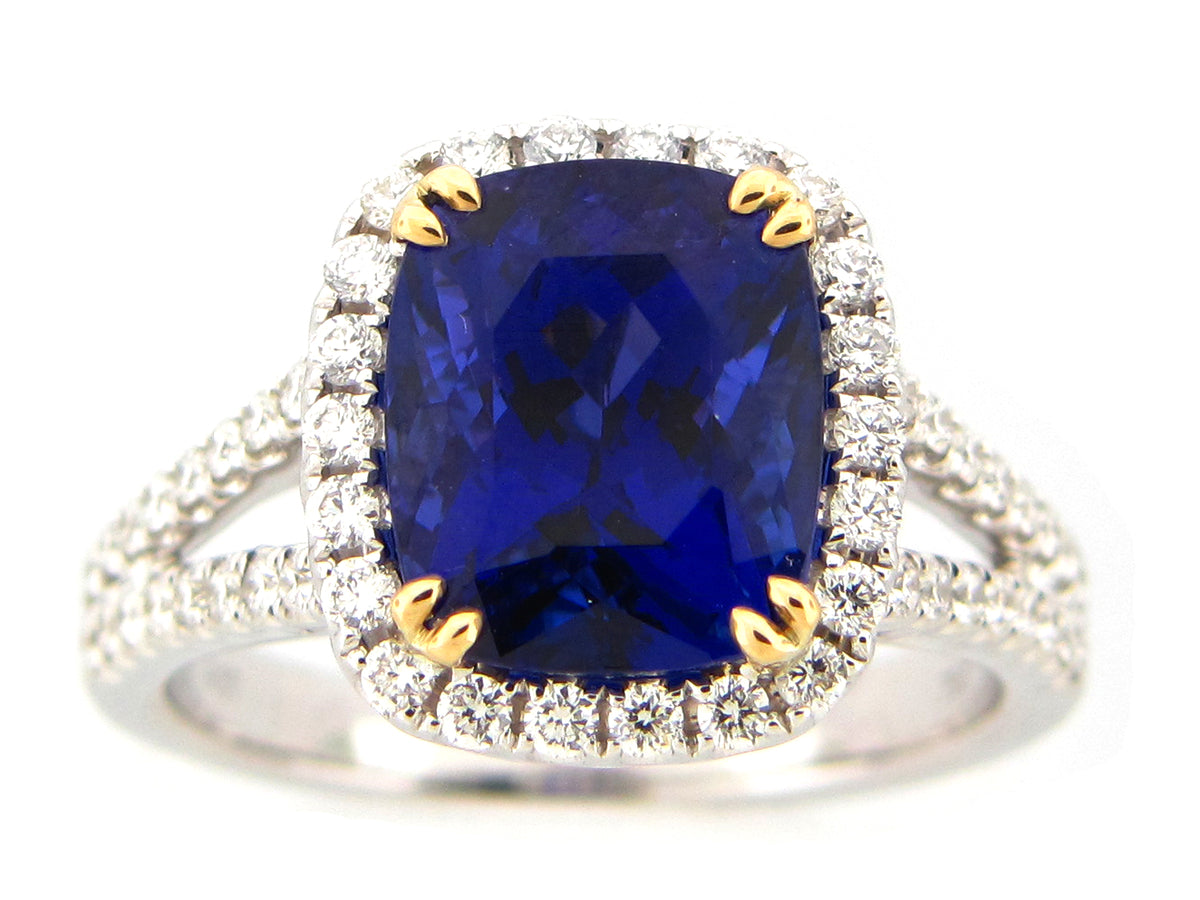 TANZANITE & DIAMOND RING