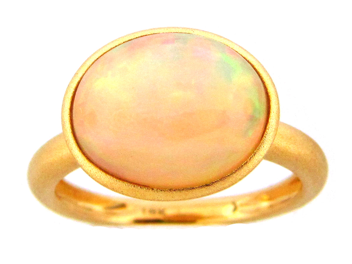 OPAL RING, 18KY (O)