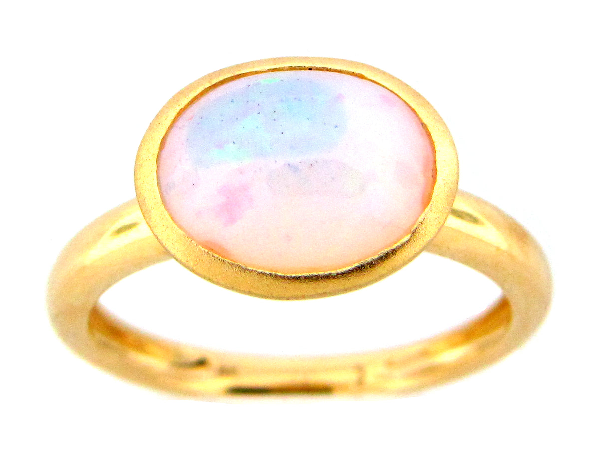 OPAL RING, 18KY (O)