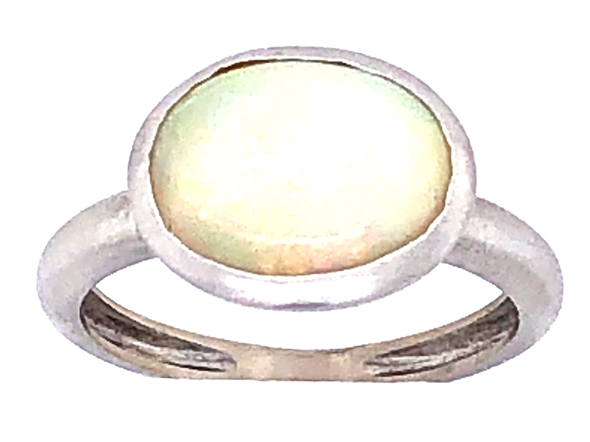 OPAL RING, 18KW (O)