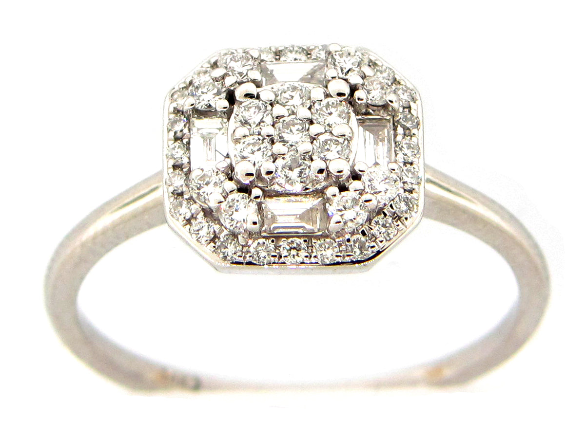 DIAMOND RING, 14KW (N)