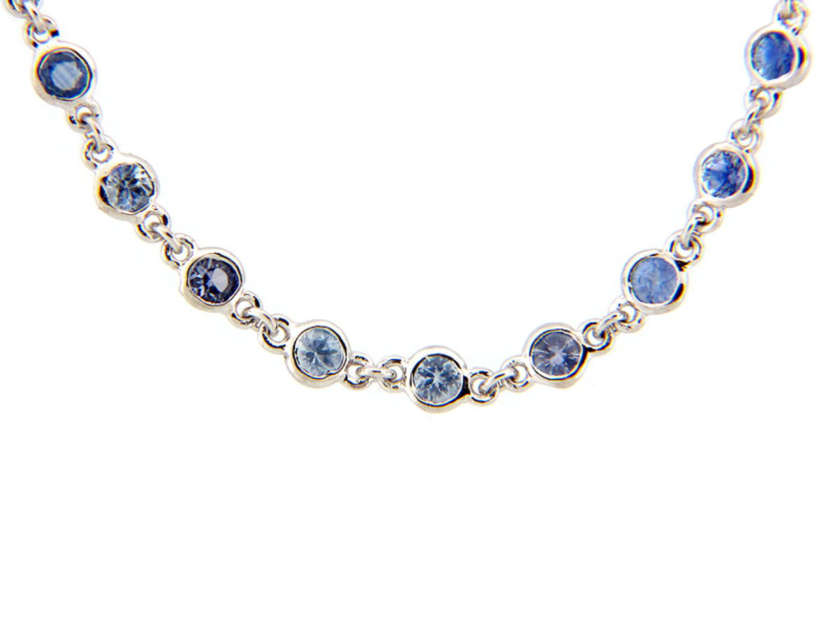 Sapphire Chain, 18"