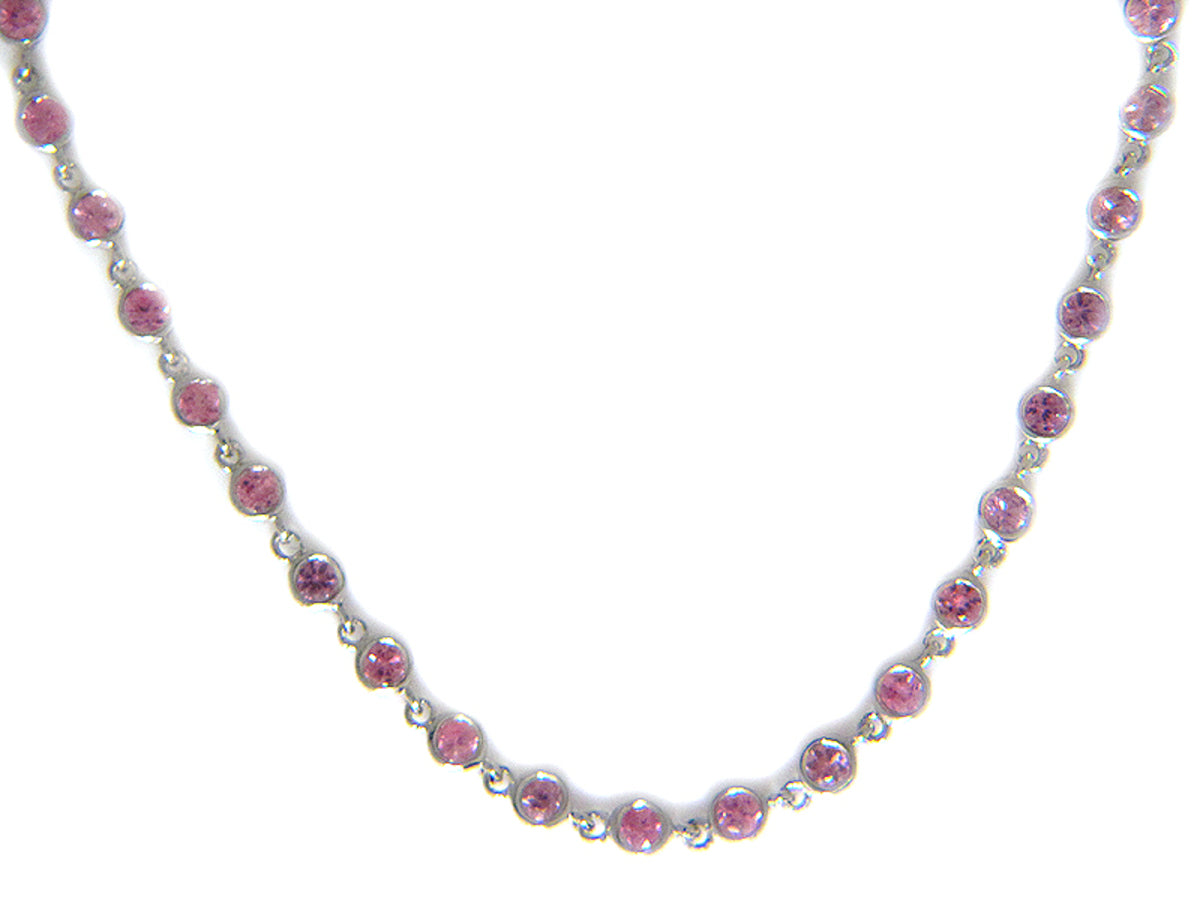 Pink Sapphire Chain, 32"