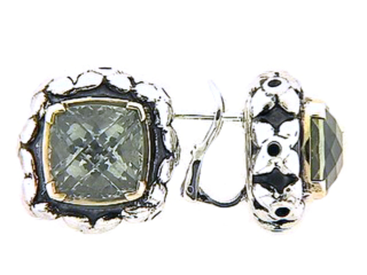 GREEN AMETHYST EARRING